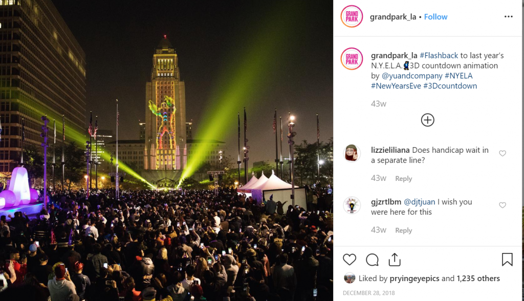 Grand Park LA NYE