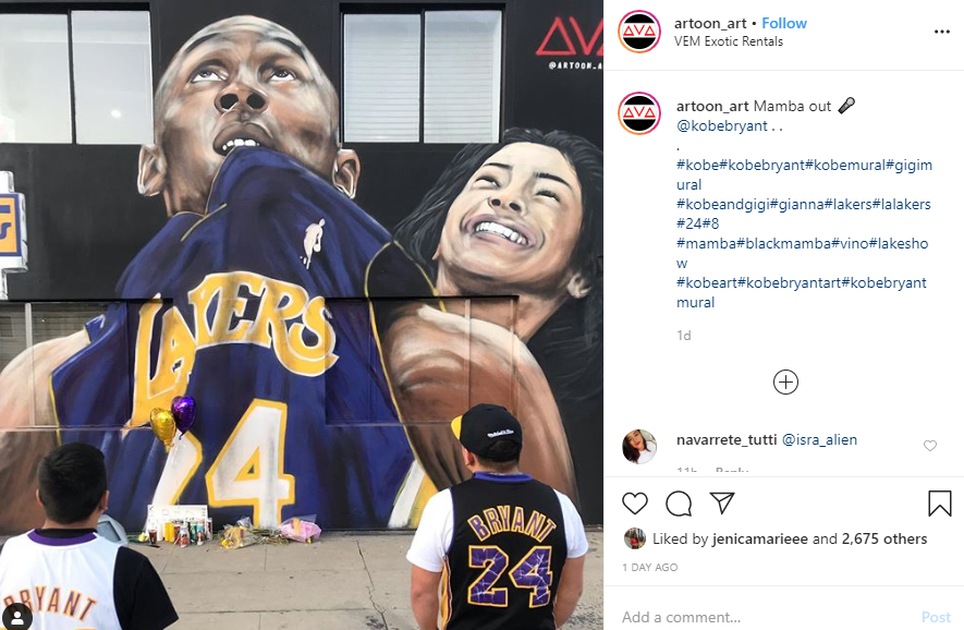 A Guide To Finding All The Kobe Bryant Murals In Los Angeles